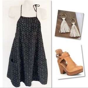Free People Dresses - Free people charcoal racerback jumper dress SZ XS Free People Dresses - Free people charcoal racerback jumper dress SZ XS
